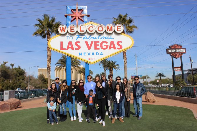 1.5-Hour Las Vegas Strip Limo Tour with Champagne and Photo Stops - Park MGM brings an unusual photo backdrop