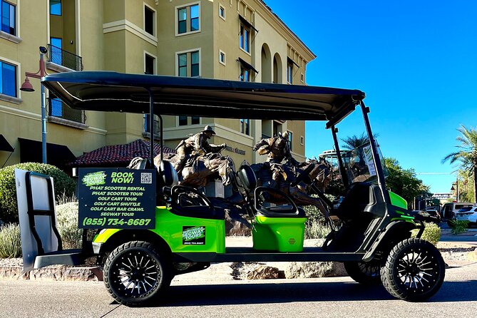 1.5 Hour Stretch Limo Golf Cart Tour, Ultimate Old Town Exploration - Why a golf cart works well in Old Town Scottsdale
