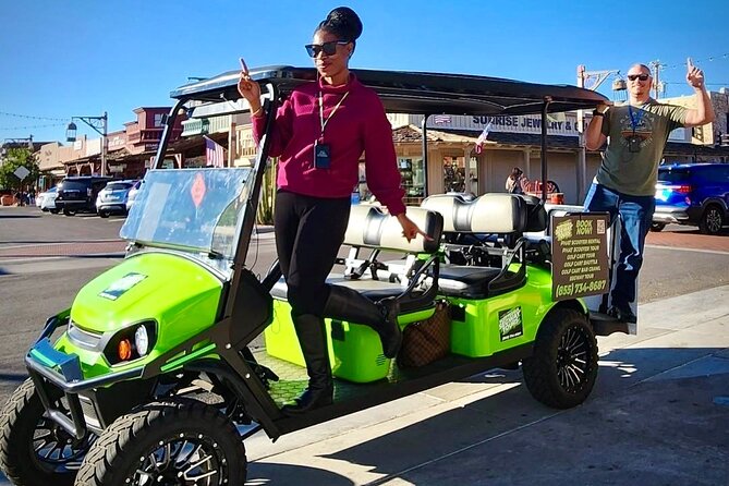 1.5 Hour Stretch Limo Golf Cart Tour, Ultimate Old Town Exploration - The Old Adobe Mission and Scottsdale’s early years