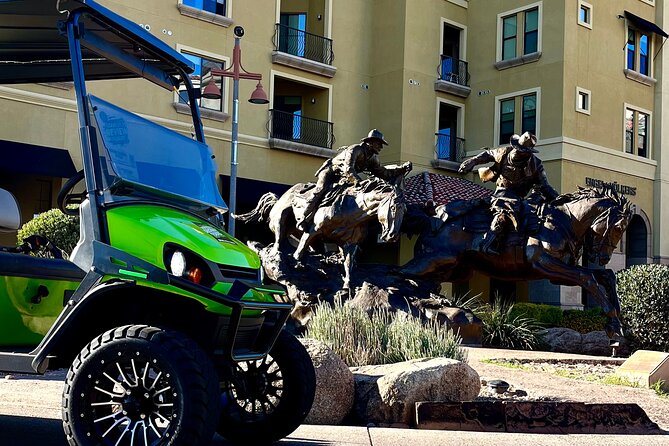 1.5 Hour Stretch Limo Golf Cart Tour, Ultimate Old Town Exploration - Scottsdale Fashion Square and the performing arts
