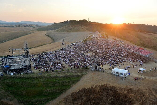 Andrea Bocelli concert LAJATICO Limousine Service from Florence - Leaving Florence at 5 pm
