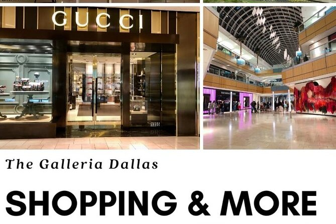Dallas Best of Shopping Malls in the Luxury Private Limousine - Galleria Dallas: ice rink, glass roof, and familiar brands