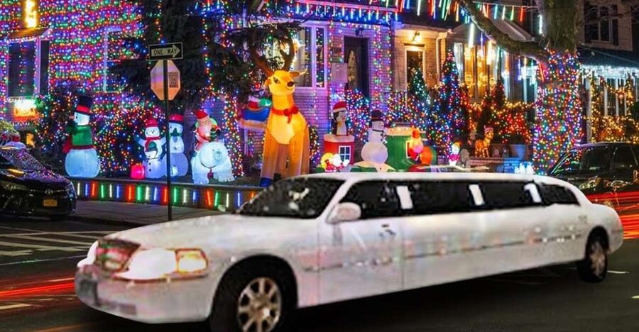 From Manhattan: Private Brooklyn Christmas Tour by Limousine - Walking through the decorated homes
