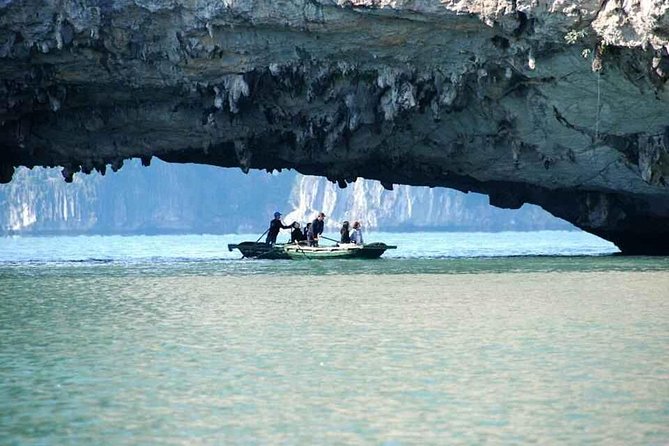 HaLong Bay 1Day 6hrs cruising - Alova Premium Cruise - Limousine - Titov Island, beach time, and the climb
