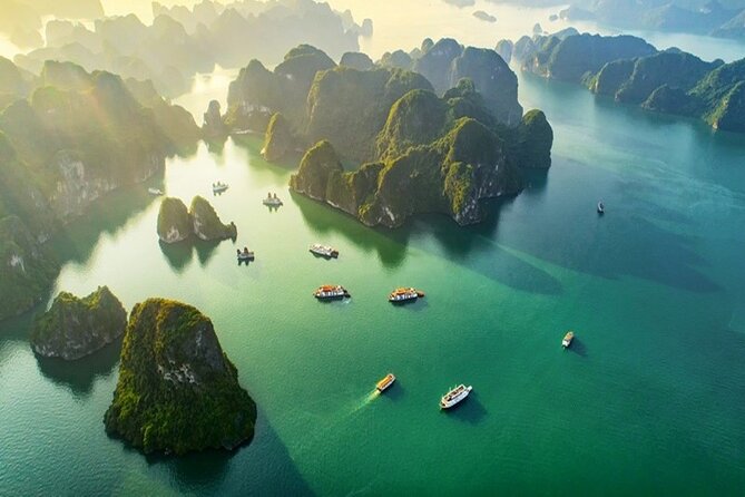 Halong Bay Day Trip 6hour: Buffet Lunch,Limousine bus,small group - The road to Tuan Chau Island