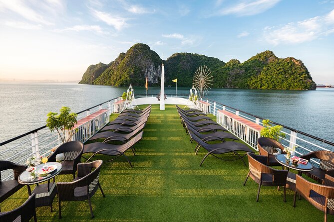 Halong Bay Luxury cruise Day trip: Buffet Lunch, Limousine bus - Boarding at Tuan Chau Harbor around 12:30