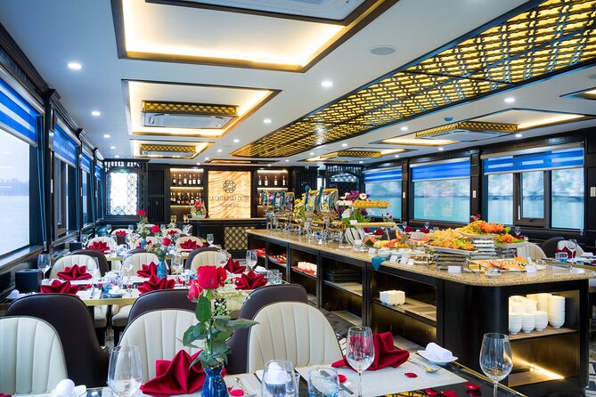 Hanoi : Halong Bay 7-Hour Luxury Cruise with Limousine Transfer - Ti Top Island for swimming and views
