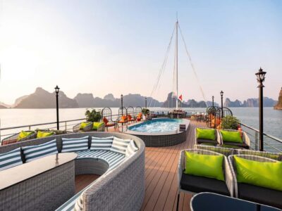 Luxury 6-Star Azura Cruise Halong Bay, Free Hanoi Limousine