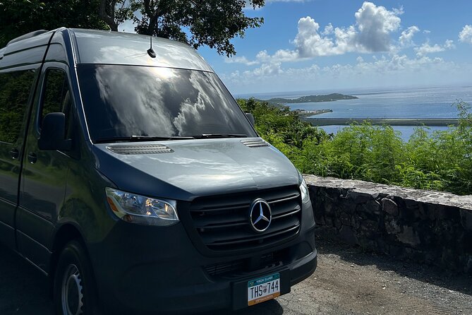 Private St. Thomas One Way Luxury Mercedes Van Limousine Service - What this St. Thomas Mercedes transfer actually provides