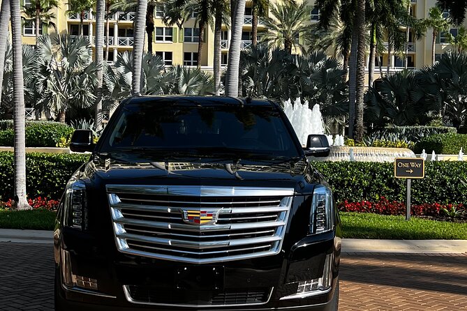 Private SUV Limo Services in Miami FL - Hotel to cruise port, with extra room for delays