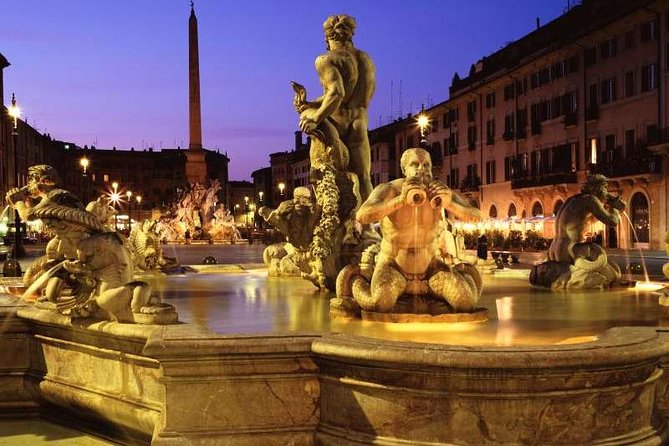 Private Tour Rome By Night with Limo service and English Speaking Driver - Ancient Rome appears from the moving car
